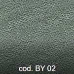 Packung mit 6 Step-St&uuml;hlen mit schwarzer Epoxidstruktur und Polsterung aus Baly (Textil) oder Kunstleder in verschiedenen Farben mit Spatenarm - Baly Polsterung (Textil): Hellgrau (BY 02) - 